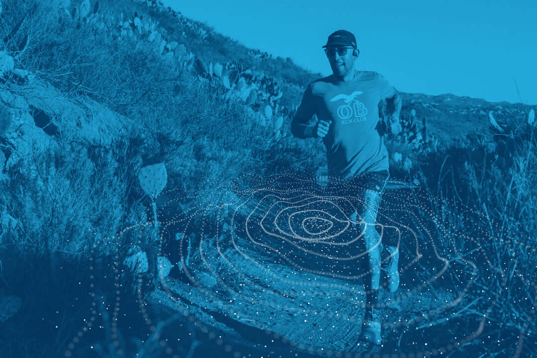 image of a person using bone conduction headphones for running located on the h2o audio waterproof headphones homepage