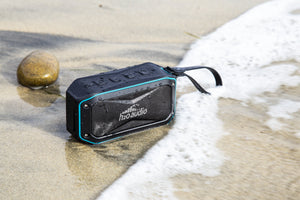 The Float is a portable Bluetooth speaker that is waterproof, making it perfect for the beach, pool or lake. It's made by H2O Audio, a company that specializes in waterproof headphones and accessories. 