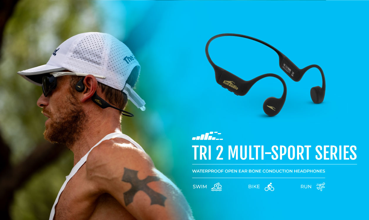 Waterproof Headsets for Triathletes: Swim, Bike & Run – H2O Audio